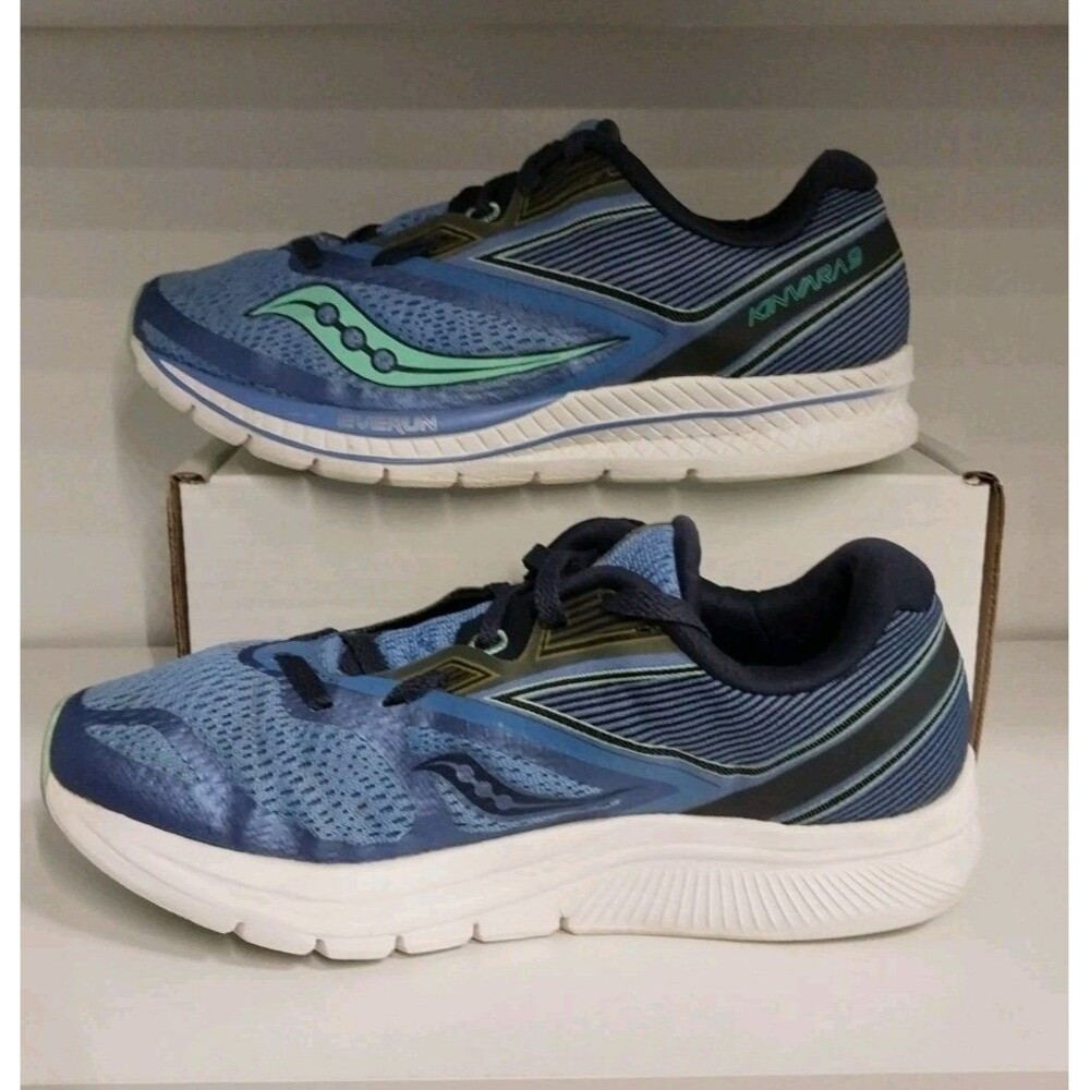 Saucony Kinvara 9 Everun Blue Teal Running Shoes S10418-1 size 7 ladies Preowned - Picture 3 of 5